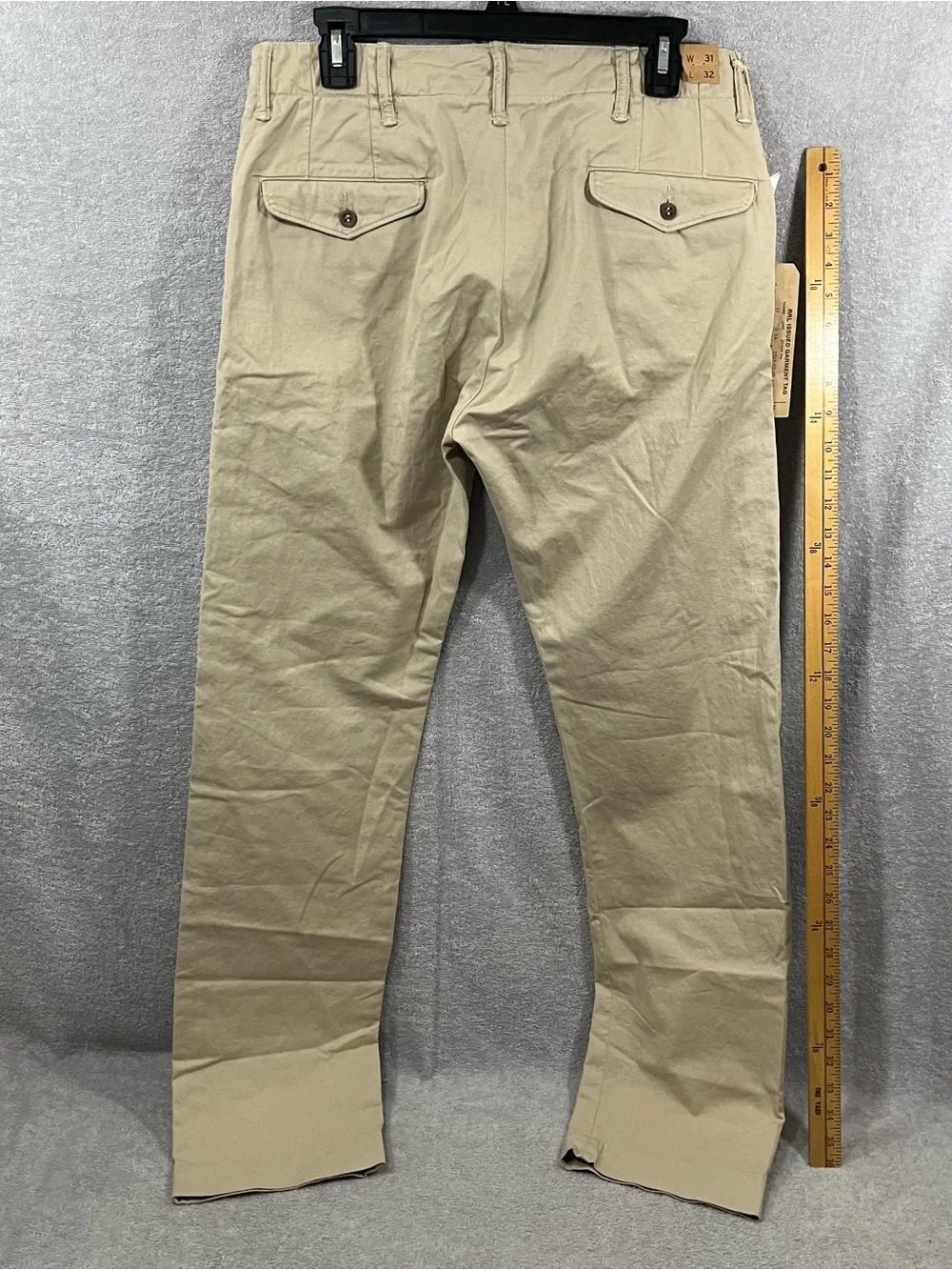 RRL Double RL Ralph Lauren Officer's Chino Pants size 31x32 Straight Fit NWT